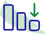 Icono de reducción de la esperanza de vida