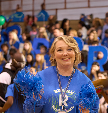 Jean Ann, Rezdiffra patient at pep rally