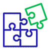 Puzzle pieces icon