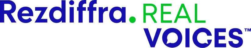 Rezdiffra real voices logo